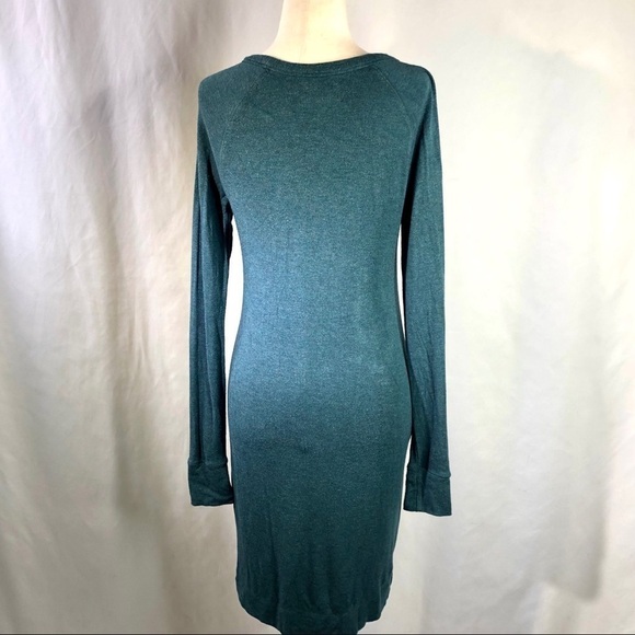 Lou & Grey super soft rayon t-shirt dress teal XS - Picture 5 of 8